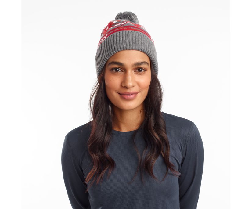 Beanies Saucony Rested Pom Mujer Grises Claro | México 358ZUTG